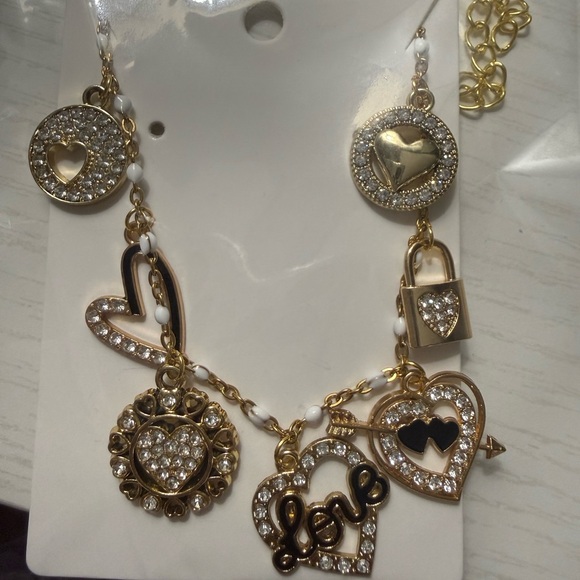 Hand Made 18k Gold Plated Heart Charm Necklace - Picture 4 of 4